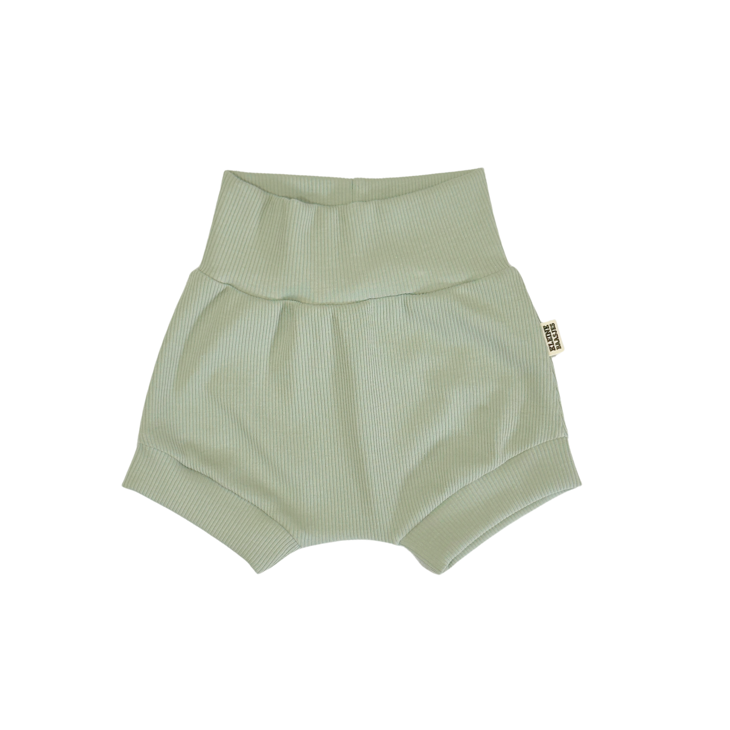 Baby Shorts Rib Dusty Groen