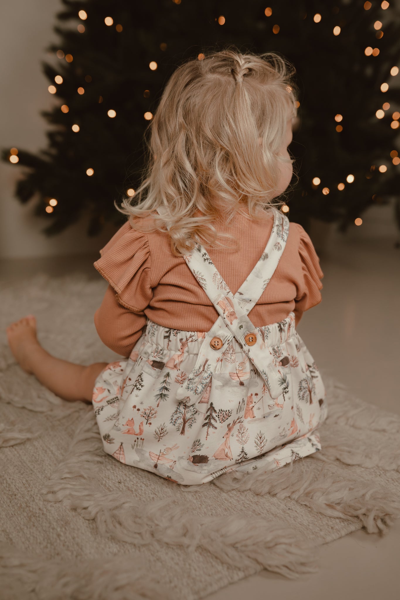 Ruffle Top Rib Camel