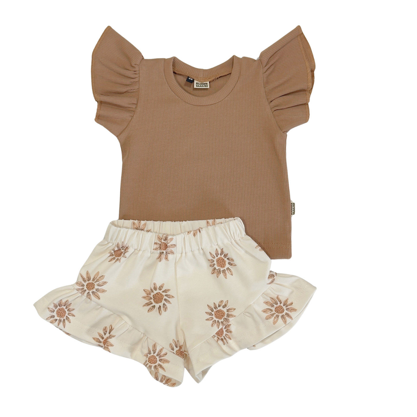 Baby en Meisjes Ruffle Short Zonnebloem