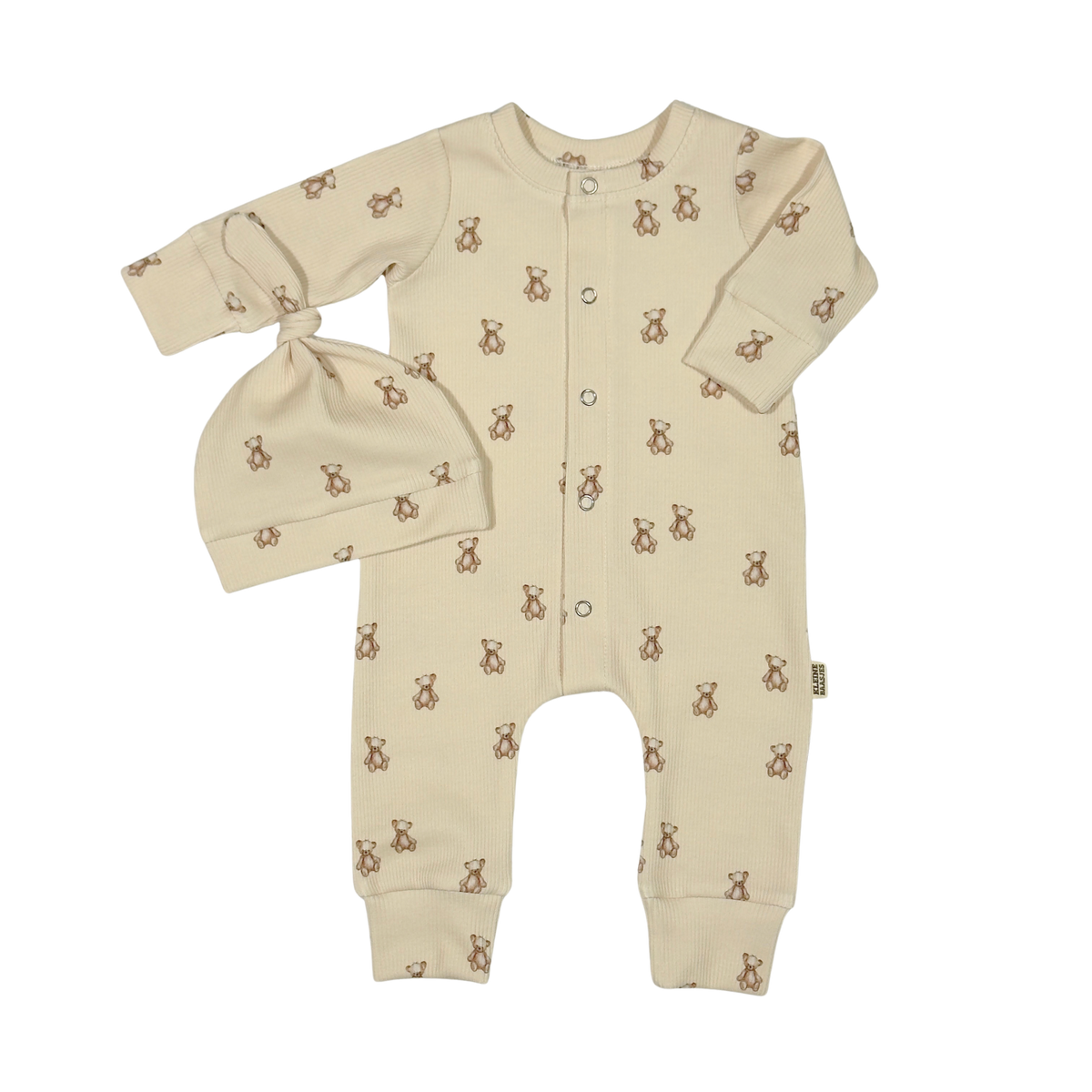 Baby Jumpsuit Rib Teddybeer