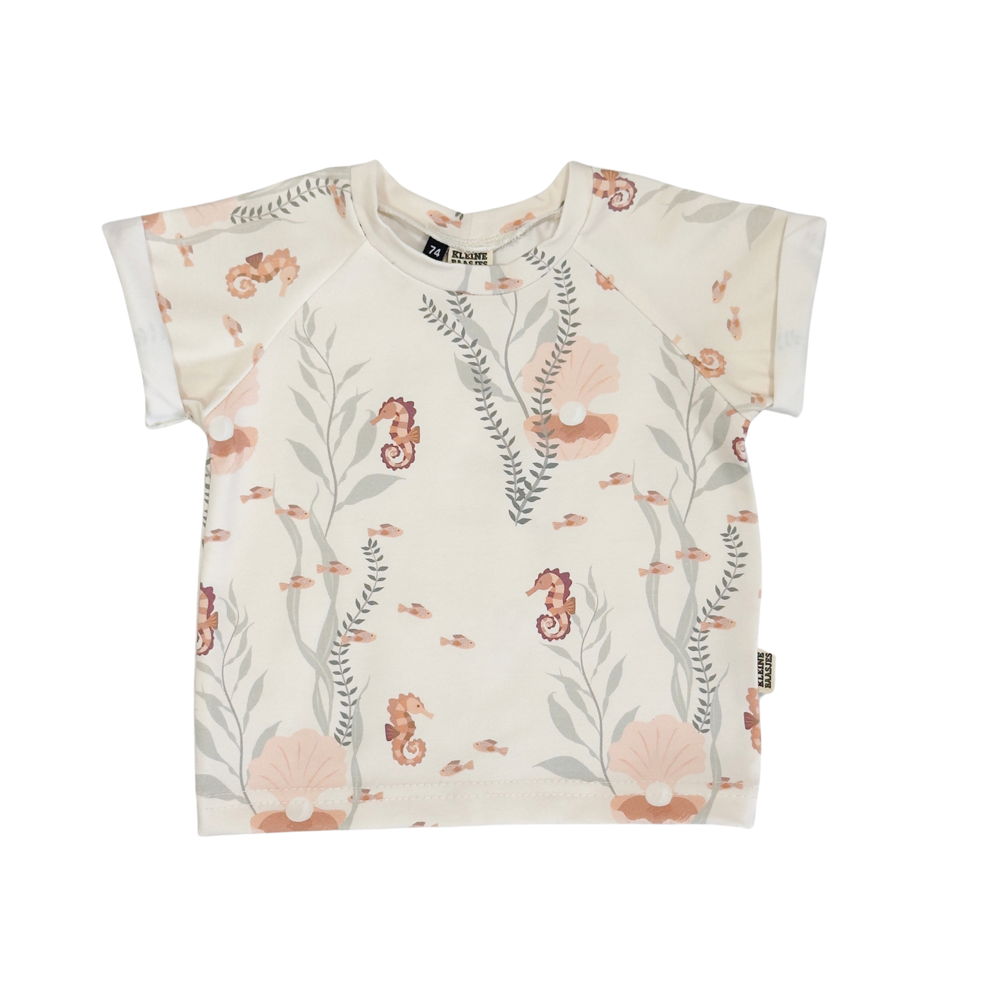 Raglan Baby en Kids Shirt Zeepaardje