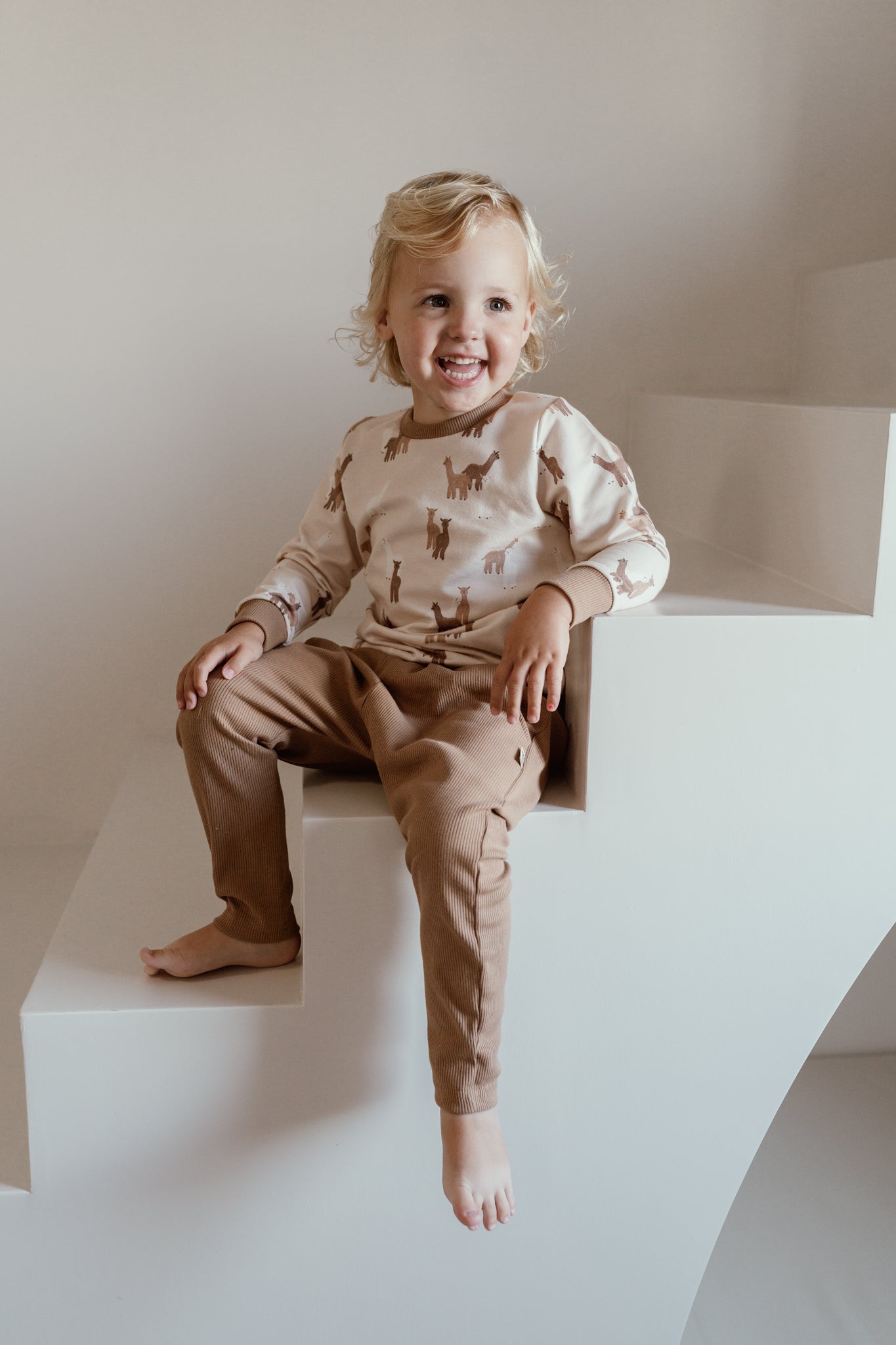 Baby en Kids Loungebroek Rib Cacao