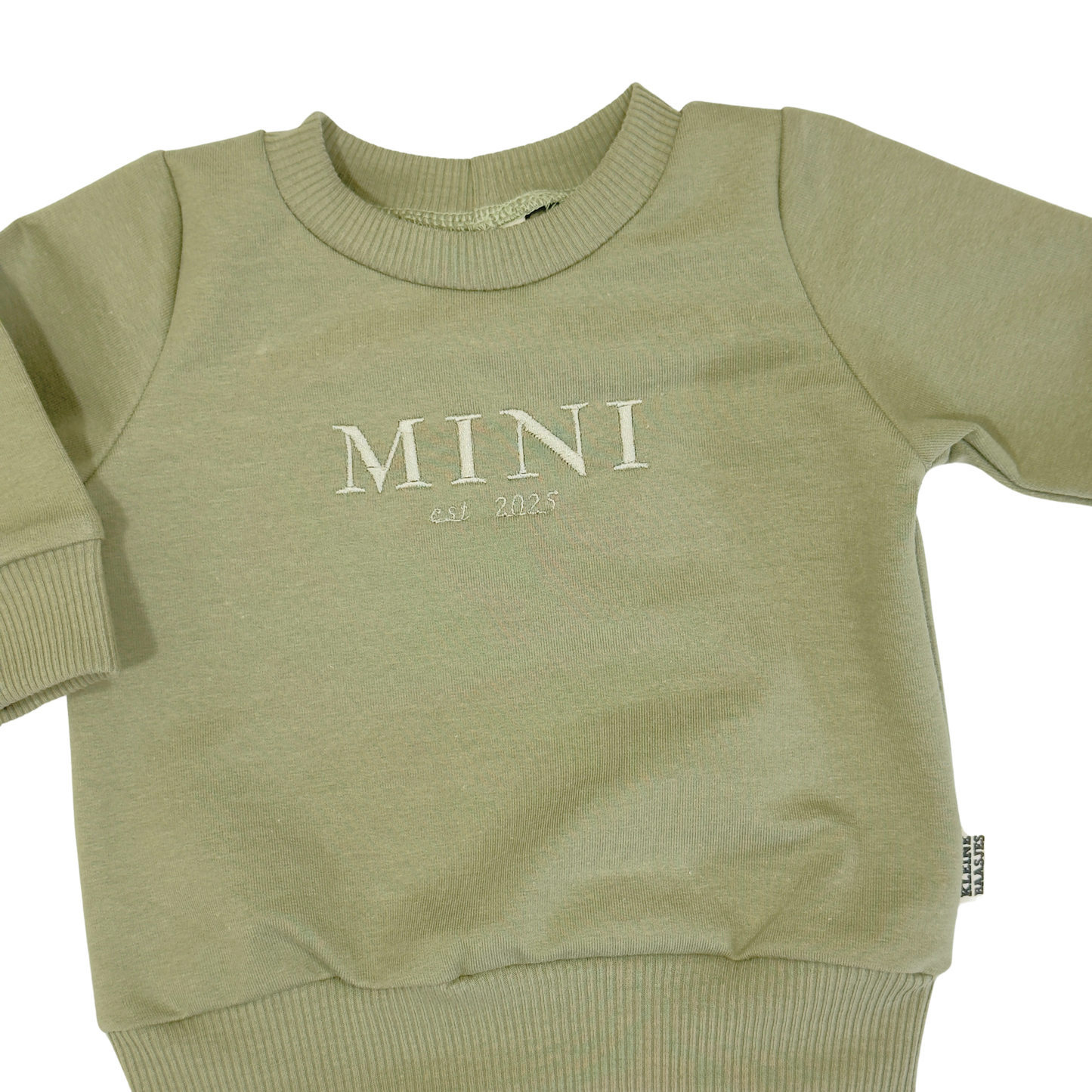 Geborduurde Baby en Kids Sweater MINI Groen