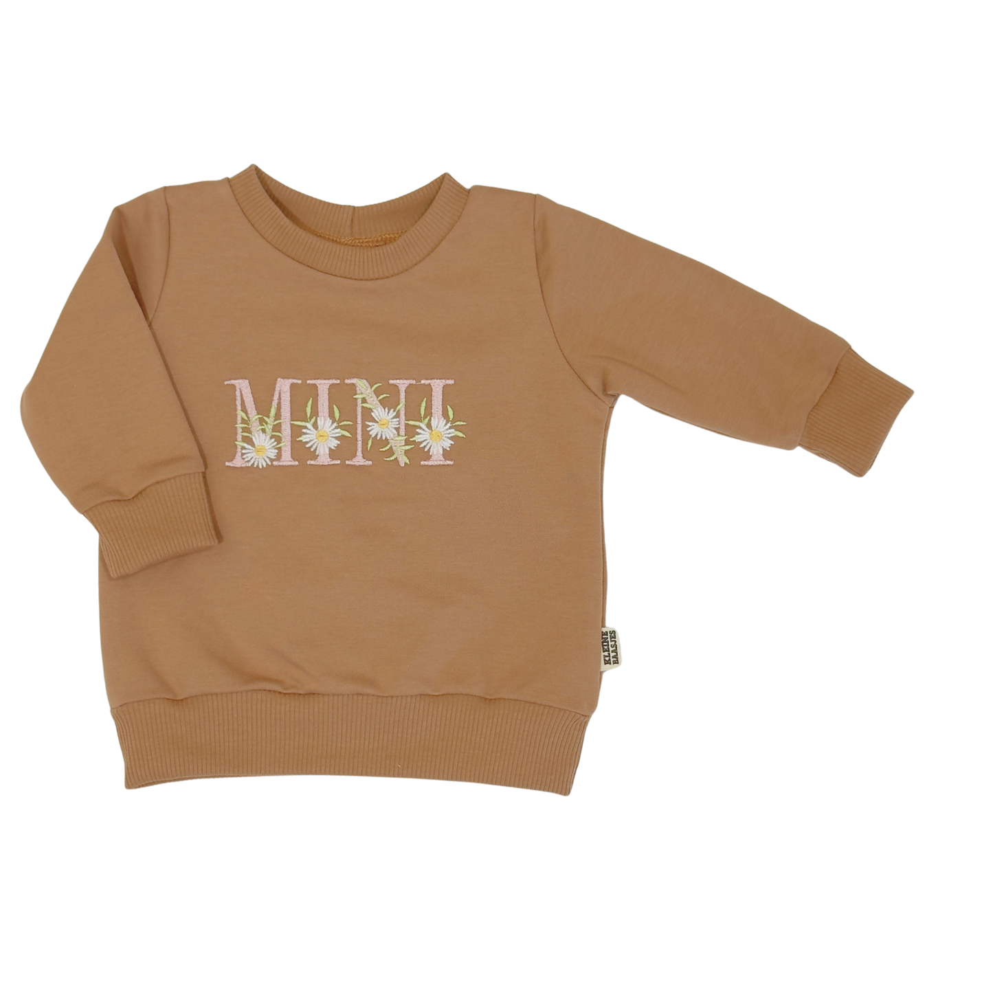 Geborduurde Baby en Kids Sweater Cacao MINI