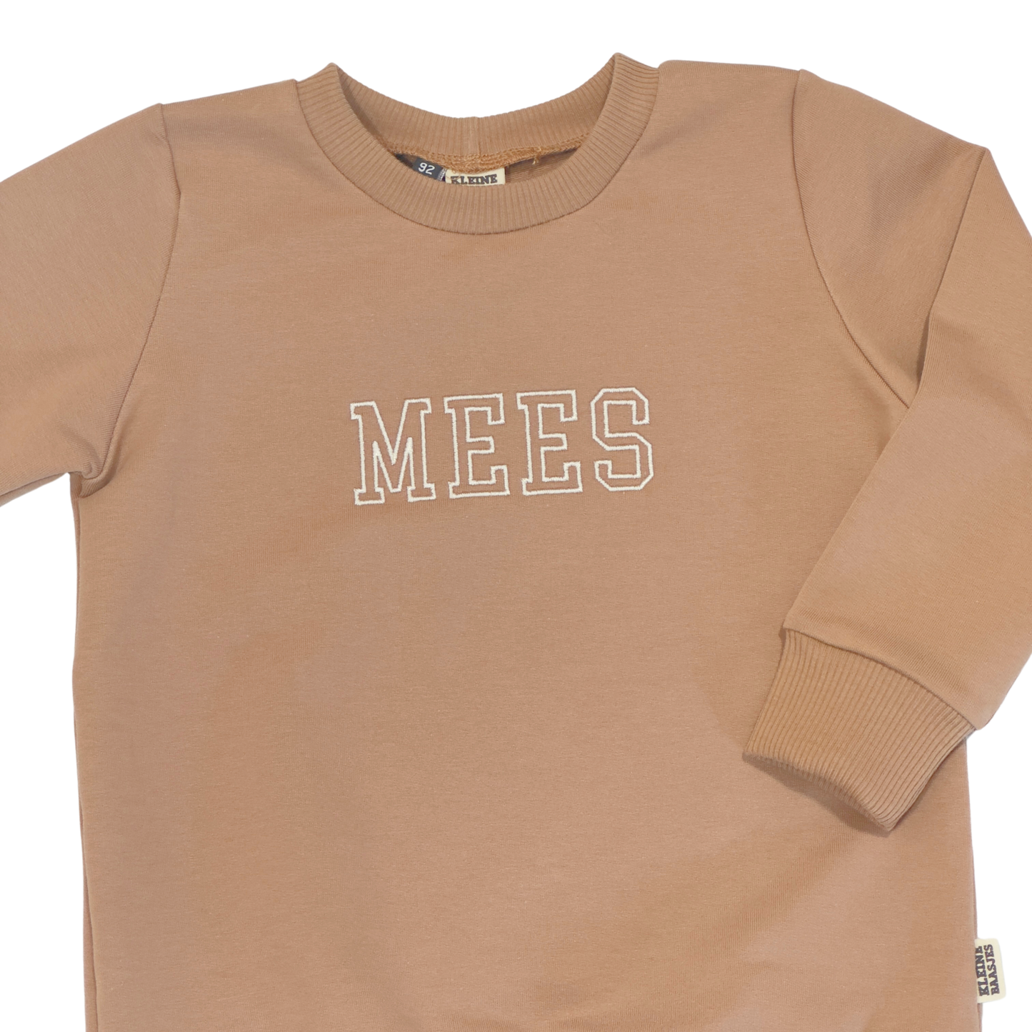 Geborduurde Baby en Kids Sweater Cacao Met Naam College