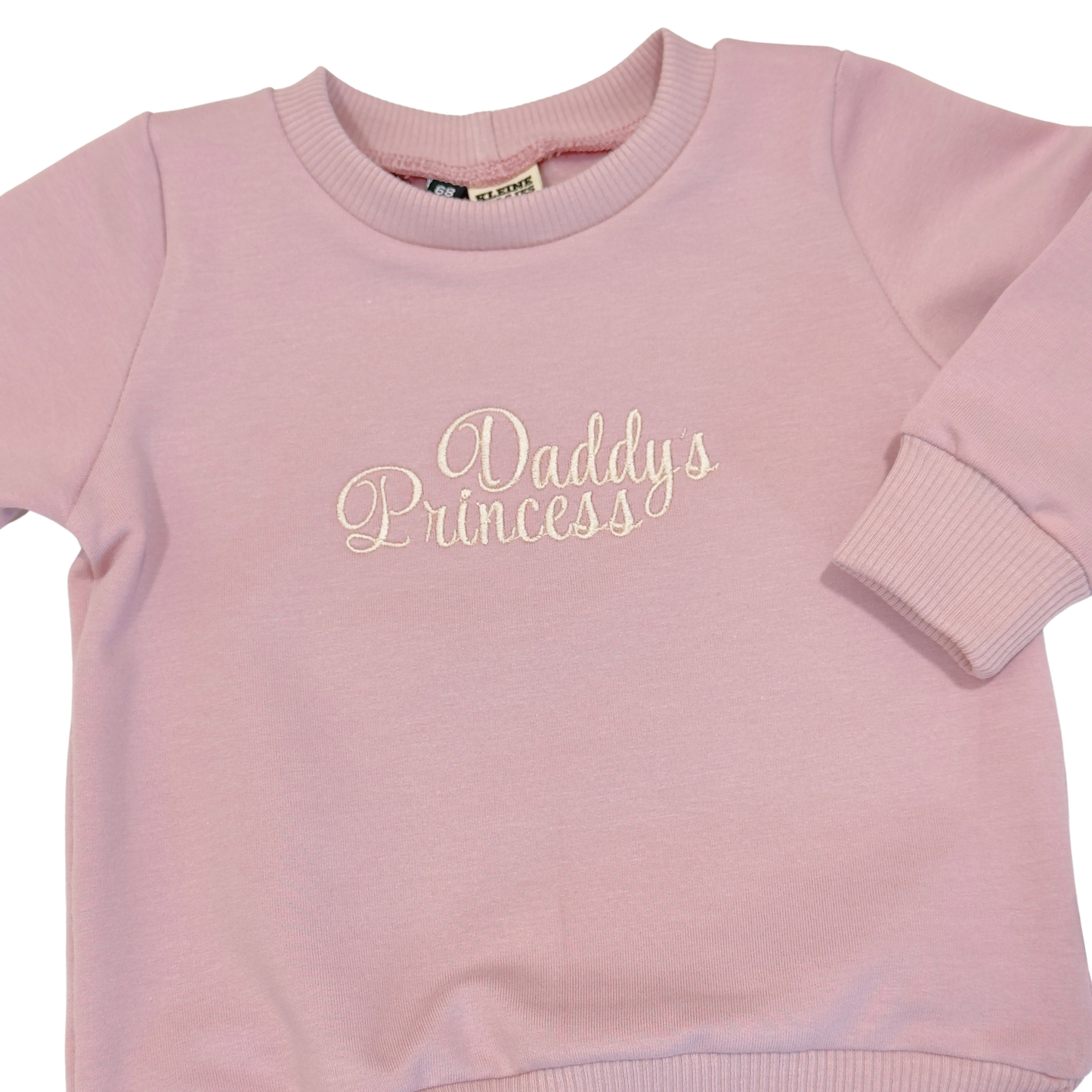 Geborduurde Baby en Kids Sweater Roze Daddy's Princess