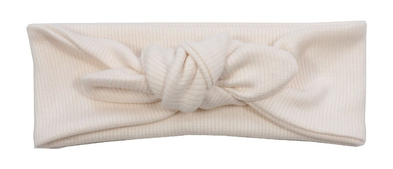 Haarband Geknoopt Rib Creme