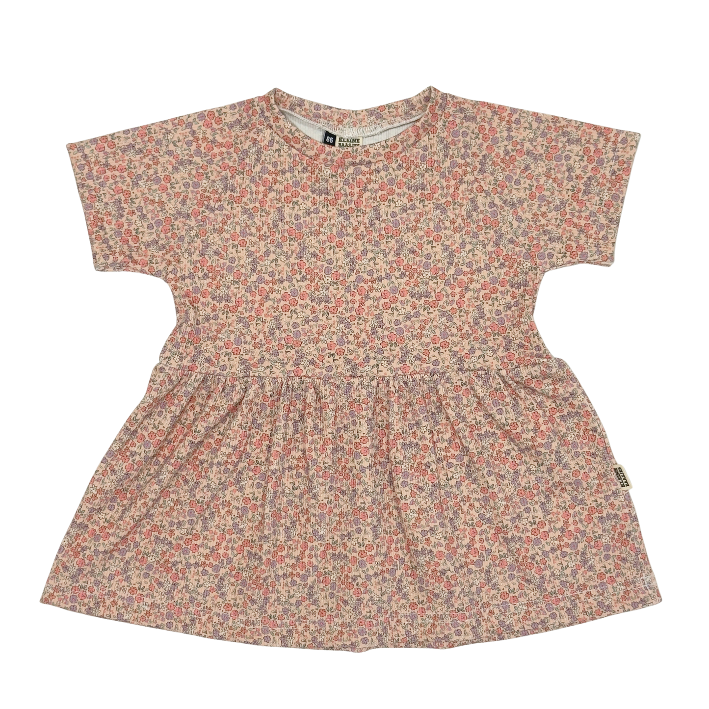 Meisjes Zomerjurk Mini Bloem Roze