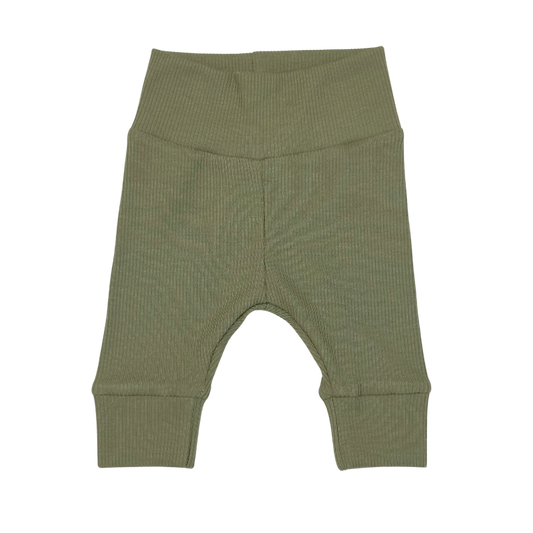 Baby Newborn Broekje Rib Groen