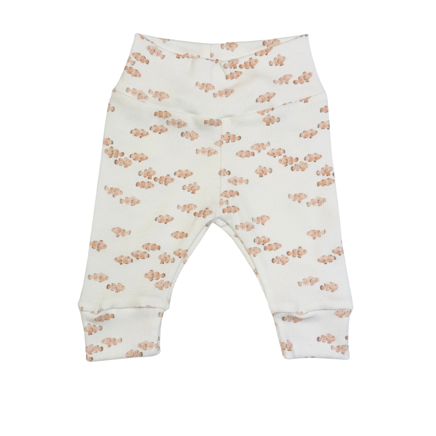 Baby Newborn Broekje Rib Nemo Visjes Creme