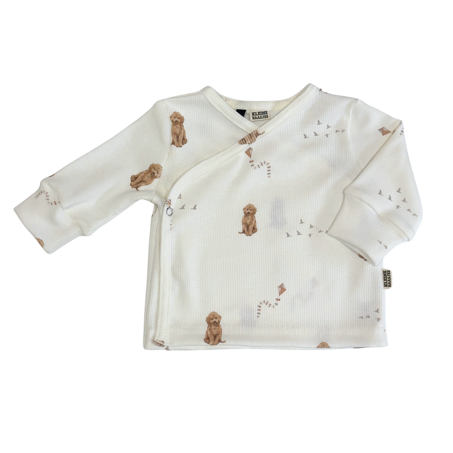 Baby Overslag Vestje Rib Labradoodle Creme