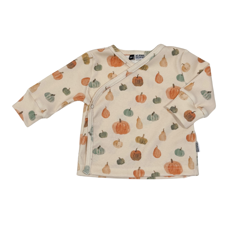 Baby Overslag Vestje Rib Pompoen