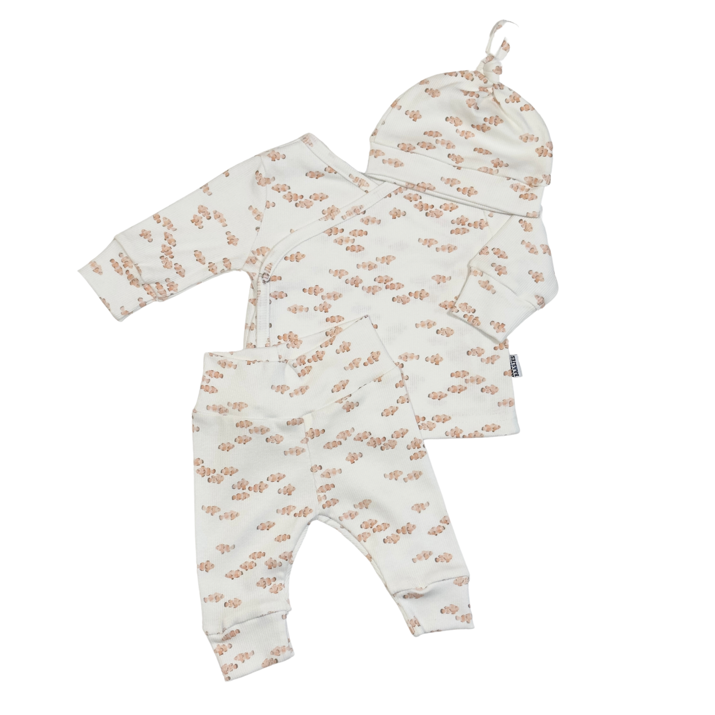 Baby Newborn Broekje Rib Nemo Visjes Creme