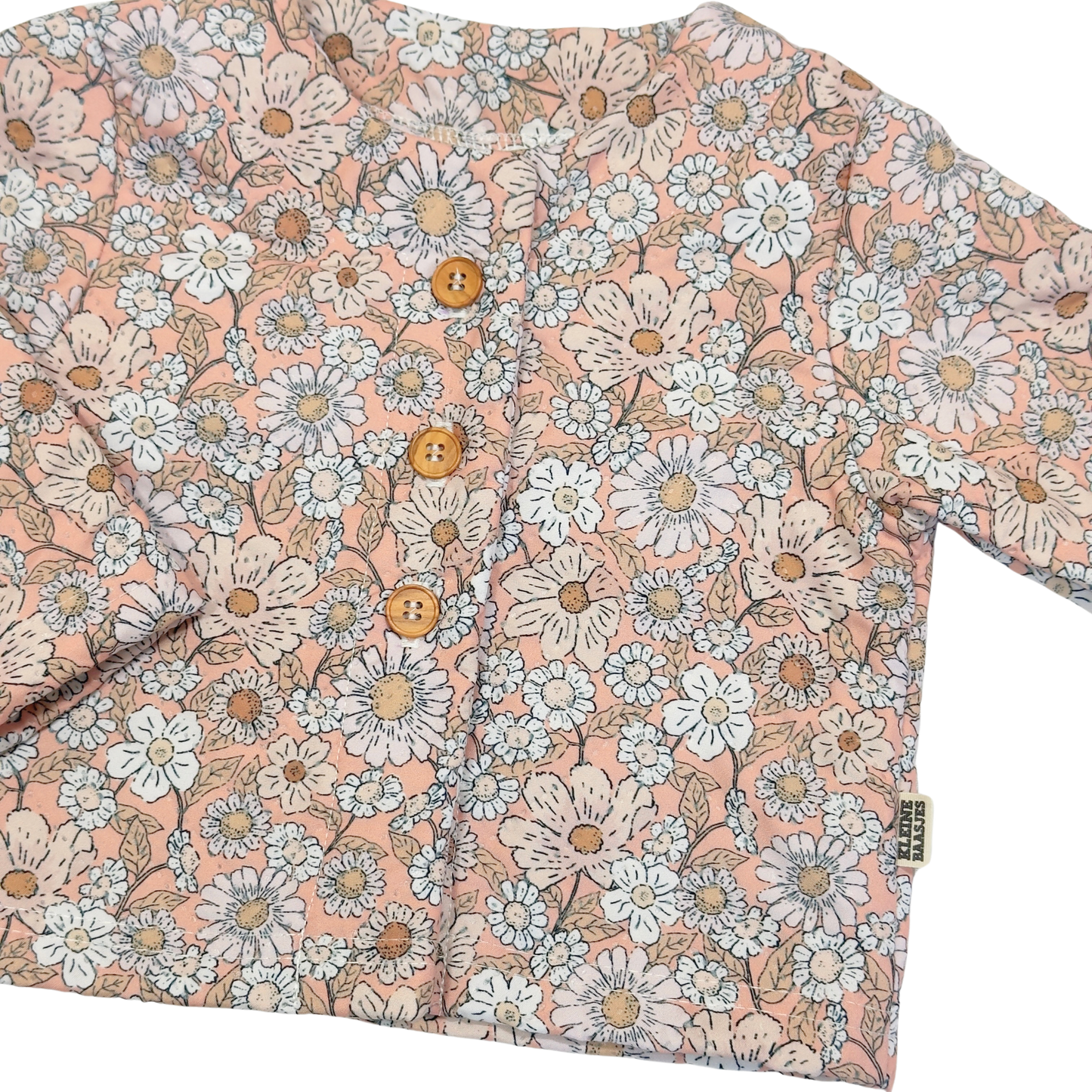 Baby & Kids Quilt Zomer Jasje Bloemen Koraalroze