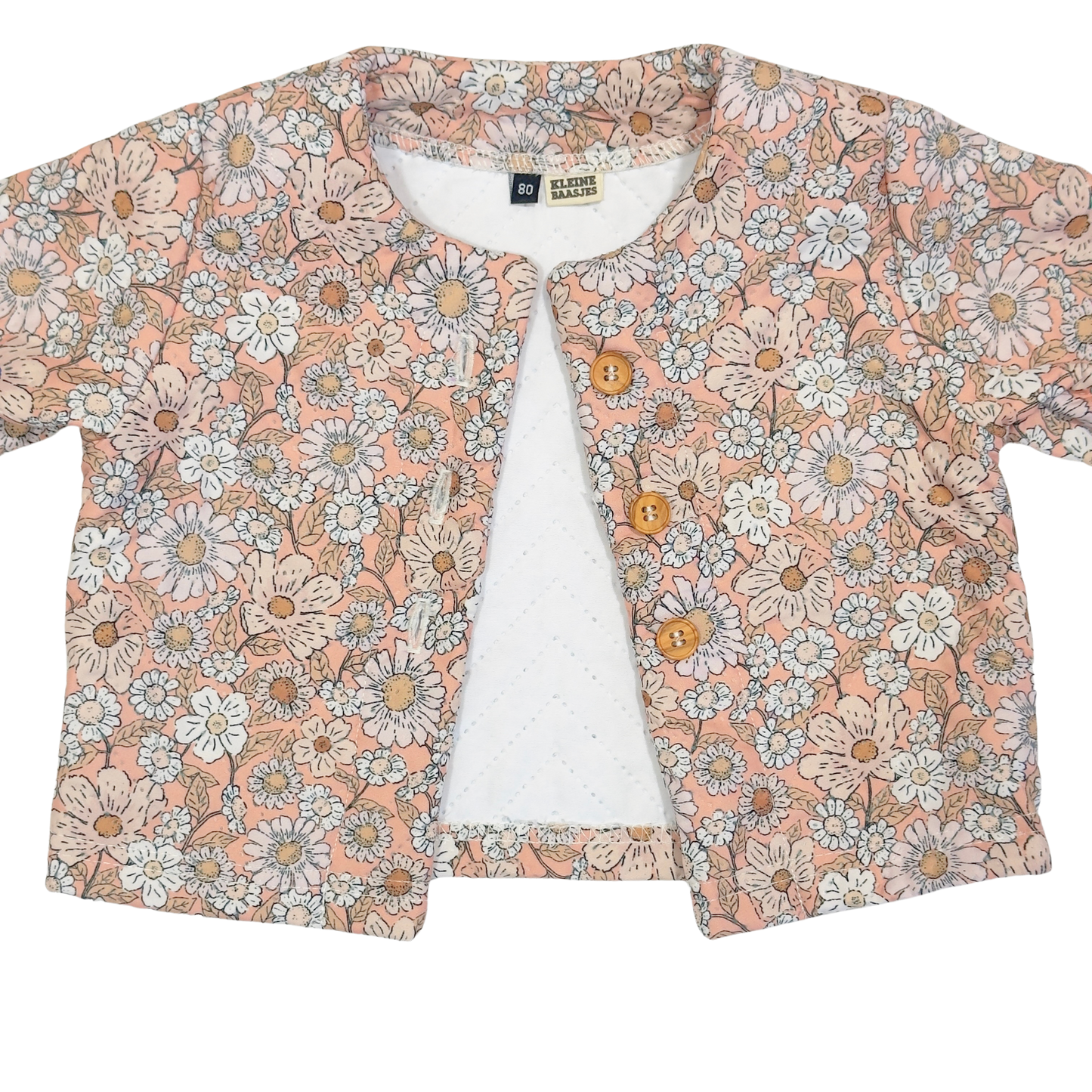 Baby & Kids Quilt Zomer Jasje Bloemen Koraalroze