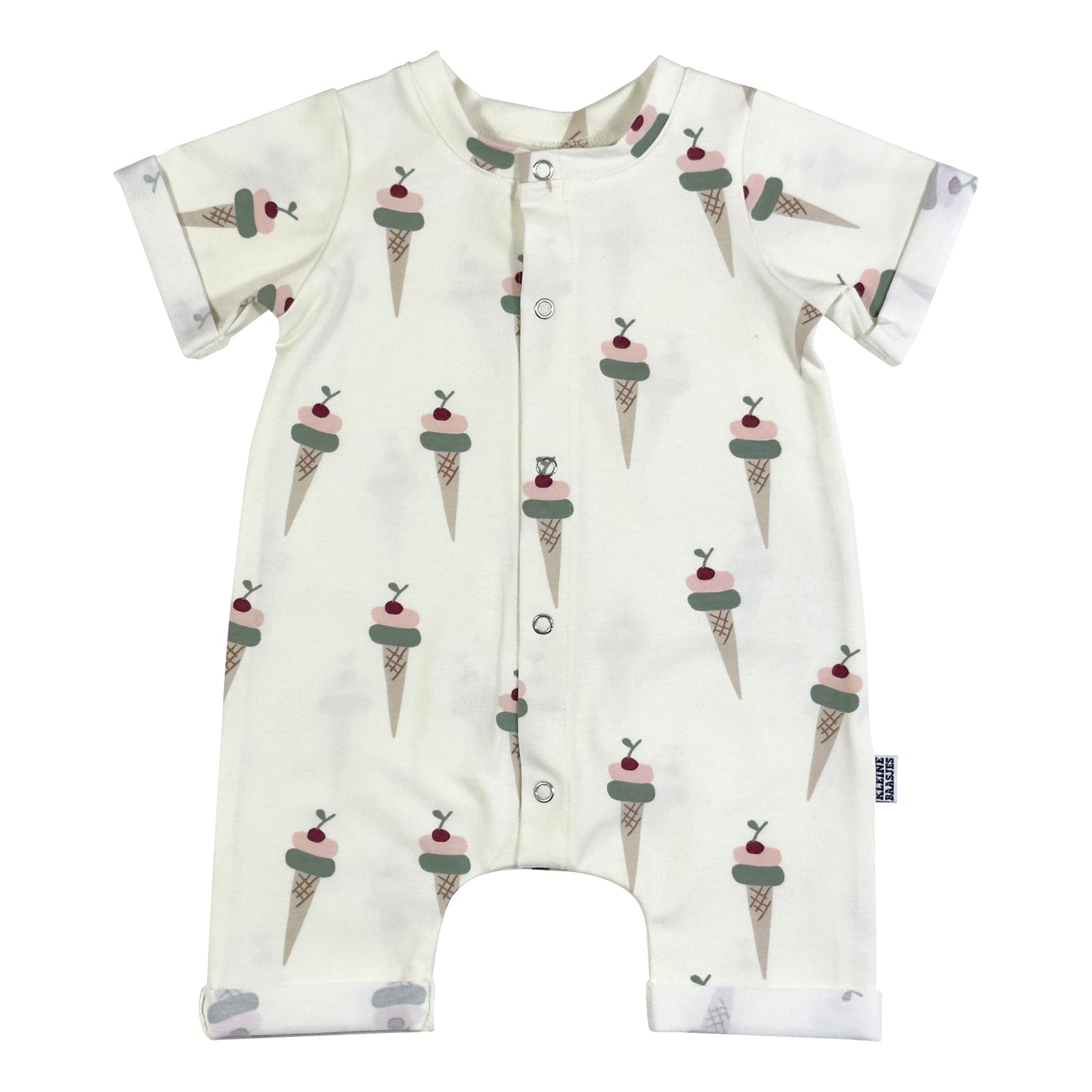 Baby Zomer Jumpsuit Creme Ijsjes