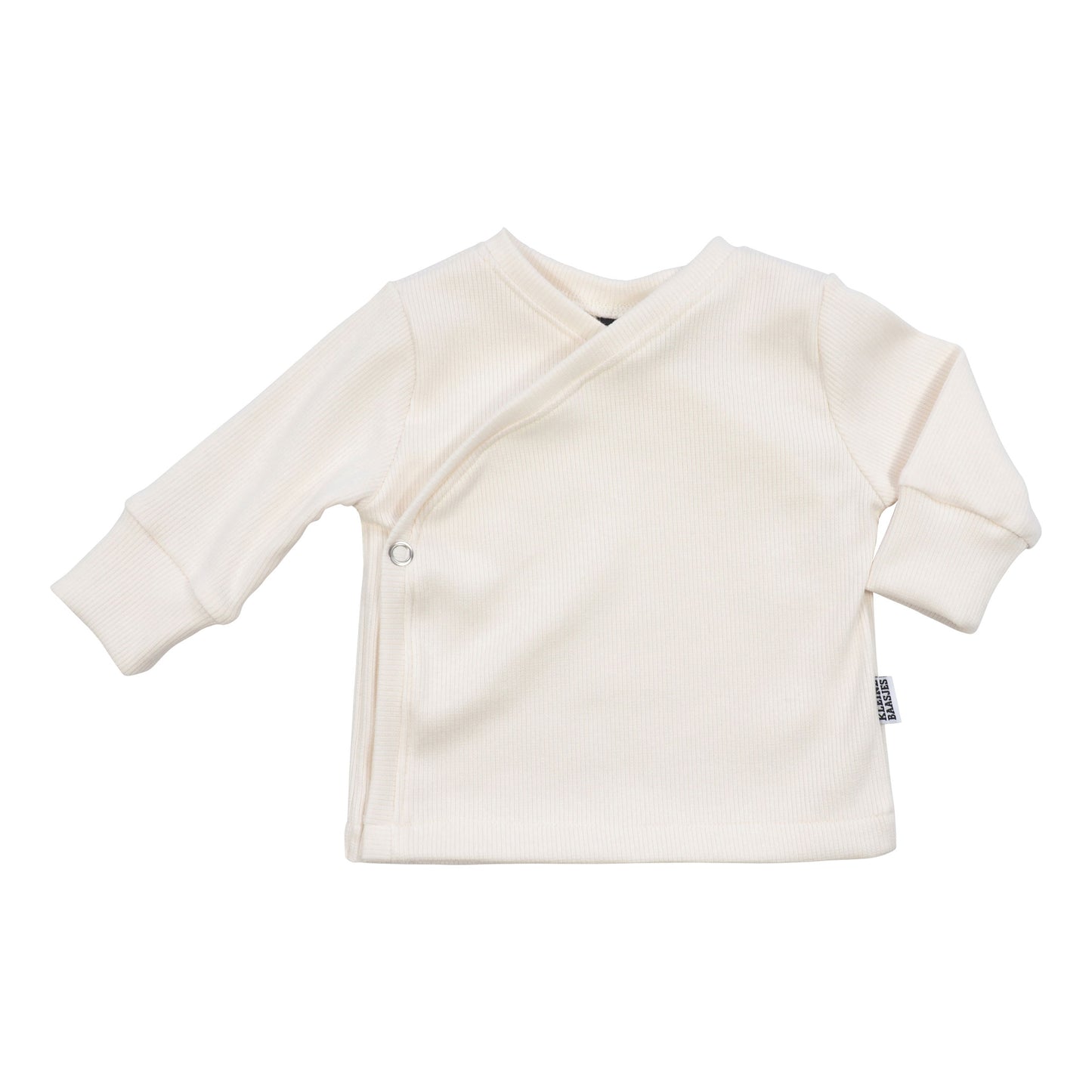 Baby Overslag Vestje Rib Creme