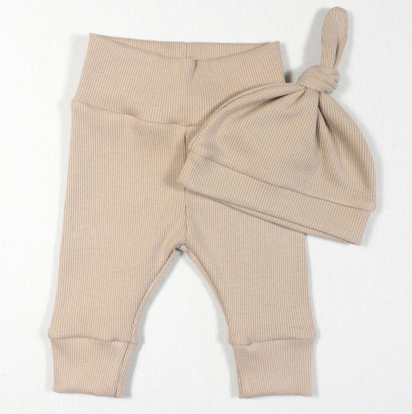 Baby Newborn Broekje Rib Beige
