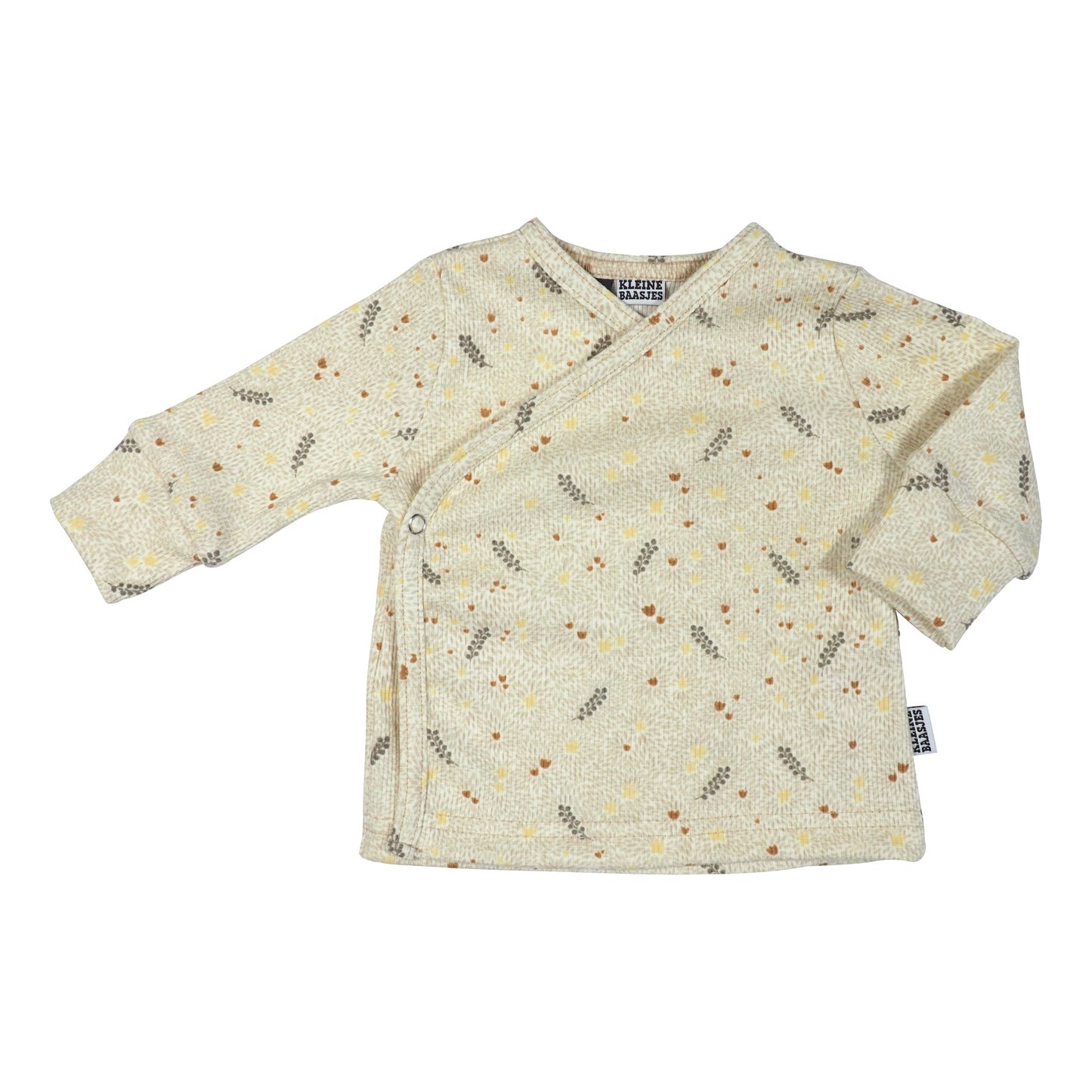 Baby Overslag Vestje Rib Bloesem Beige