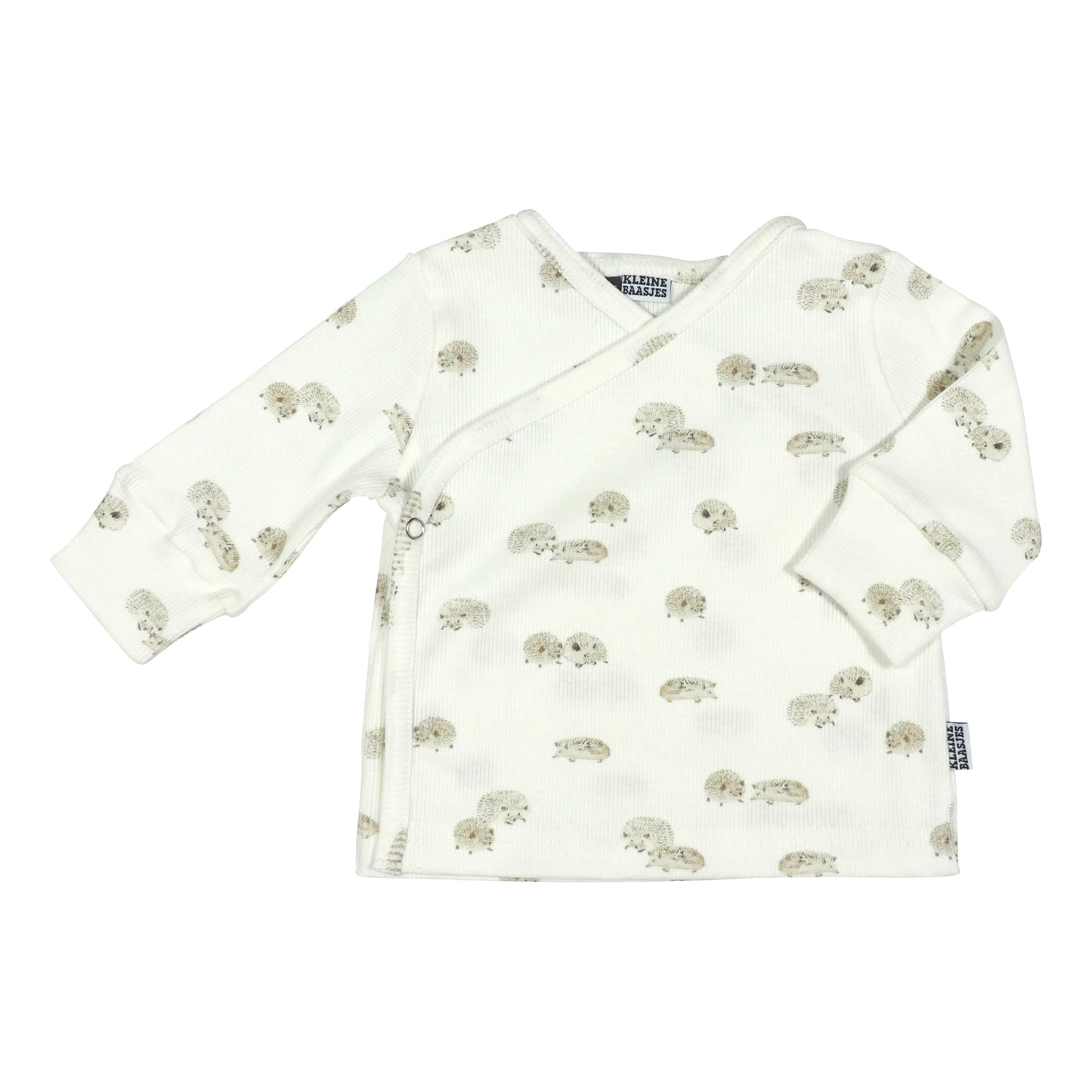 Baby Overslag Vestje Rib Egels Creme