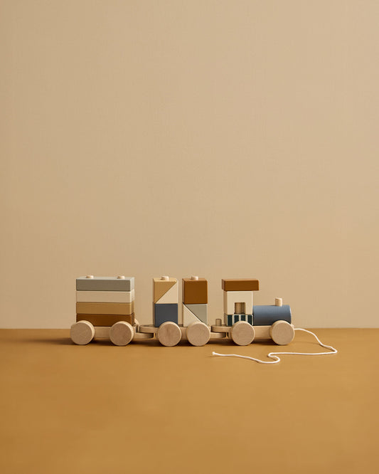Blokkentrein bruin - Kid's Concept