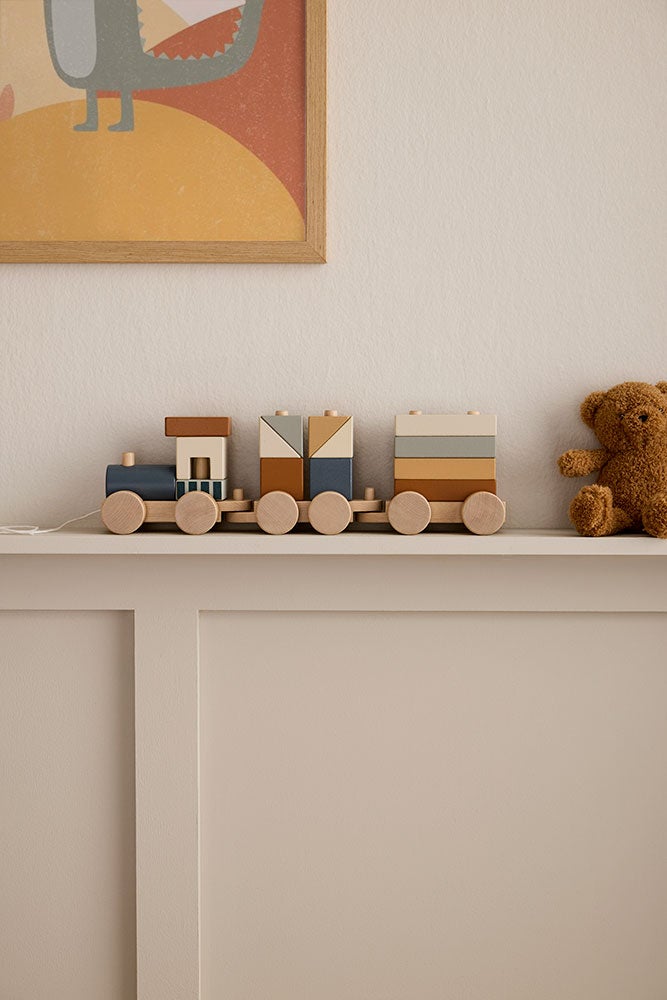 Blokkentrein bruin - Kid's Concept