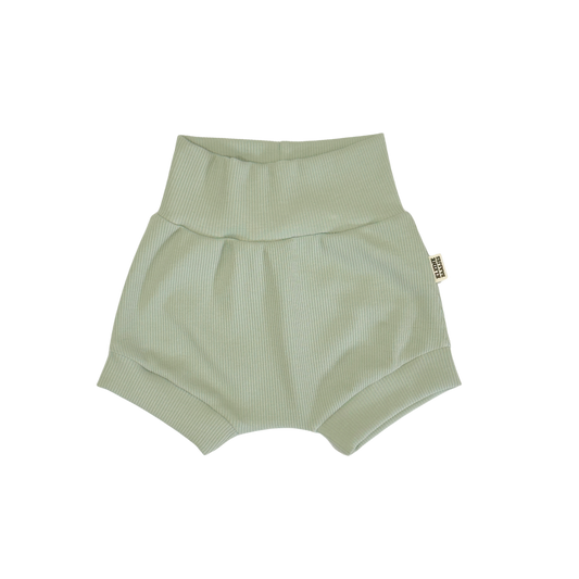 Baby Shorts Rib Dusty Groen