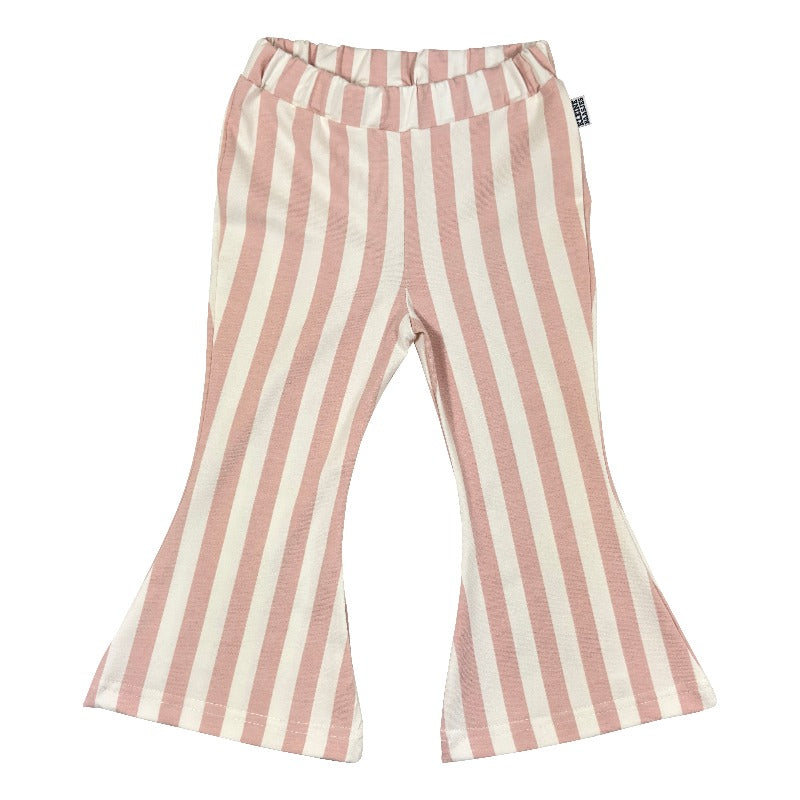 Flared Pants Vertical Pink