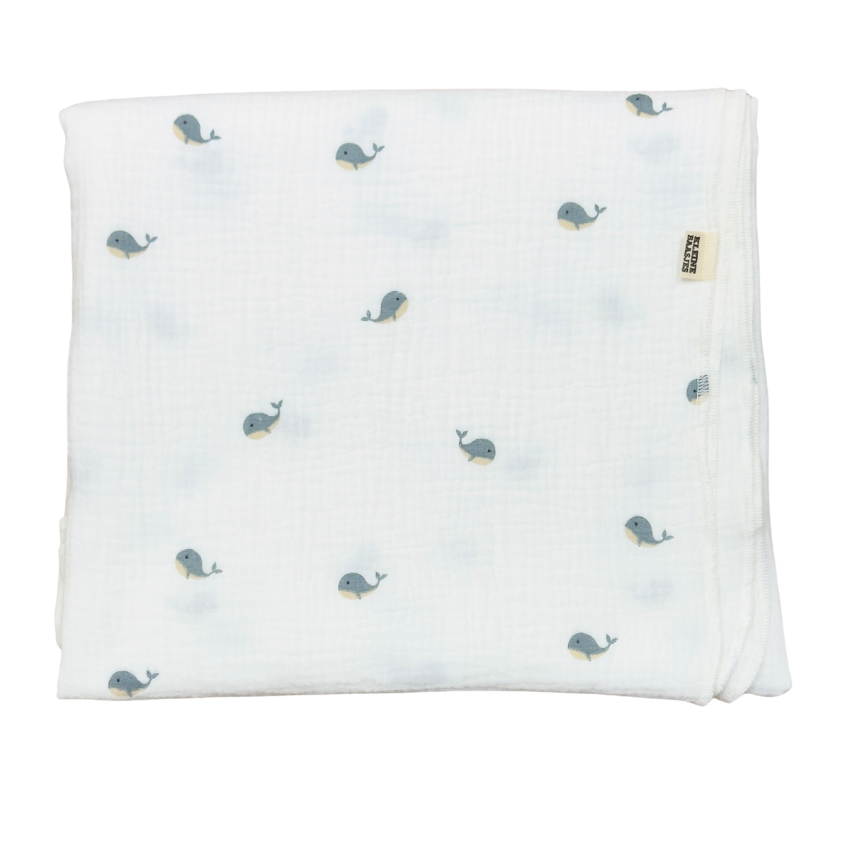 Muslin Baby Swaddle Walvis - Kleine Baasjes