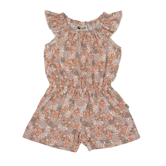 Meisjes Zomer Muslin Jumpsuit Pastel Bloemen