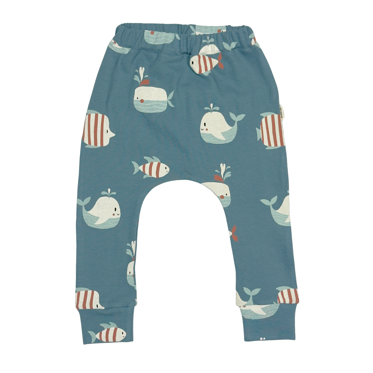 Baby Broekje Vissen Blauw - Kleine Baasjes