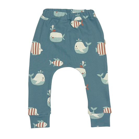 Baby Broekje Vissen Blauw - Kleine Baasjes