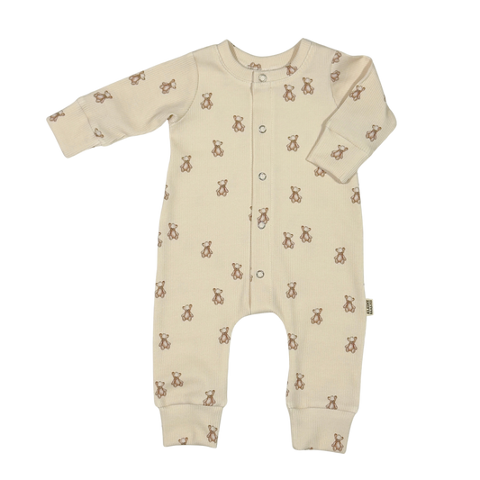 Baby Jumpsuit Rib Teddybeer