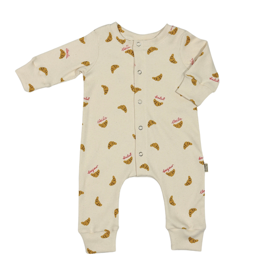 Baby Jumpsuit Rib Croissant