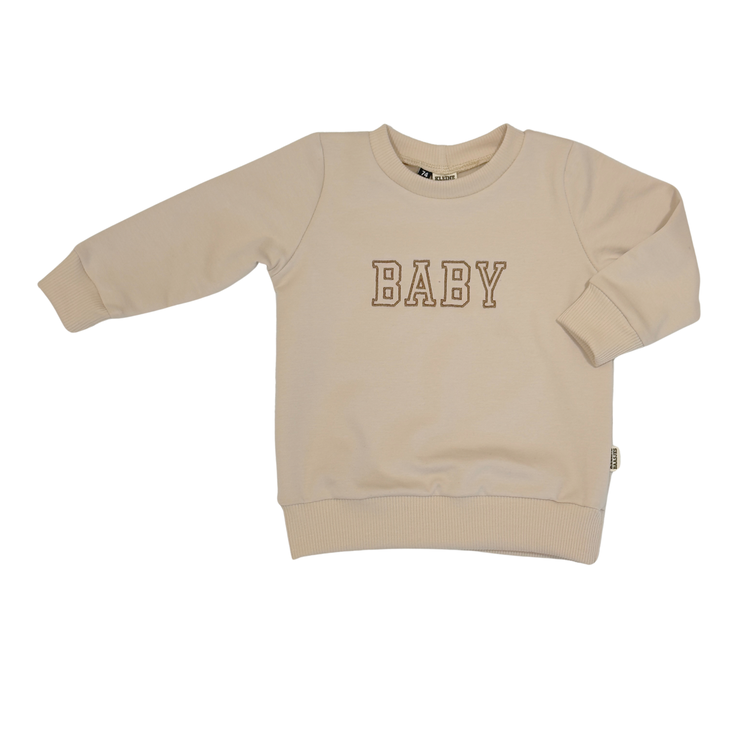 Geborduurde Baby en Kids Sweater Beige BABY