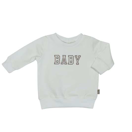 Geborduurde Baby en Kids Sweater Wit BABY