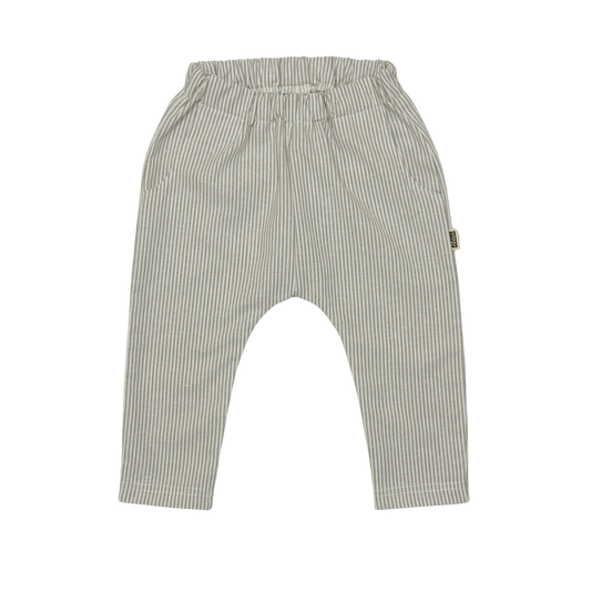 Baby en Kids Linnen Lounge Broek Streep Taupe