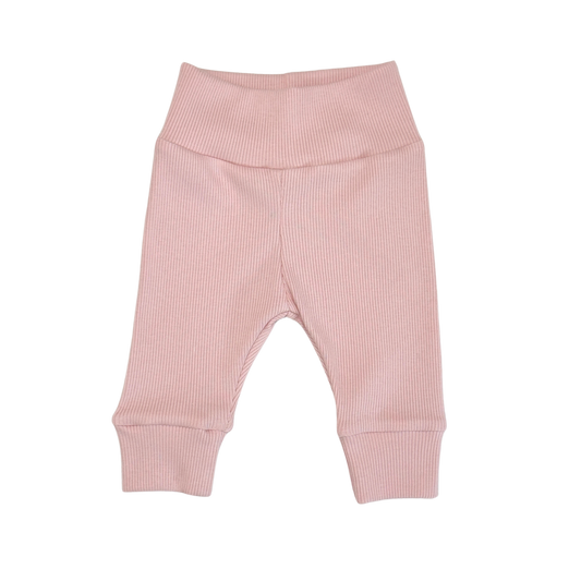 Baby Newborn Broekje Rib Oud Roze