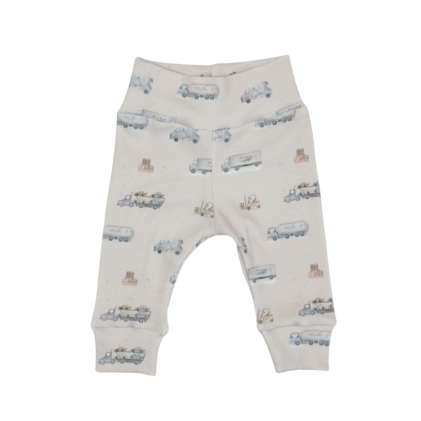 Baby Newborn Broekje Rib Trucks