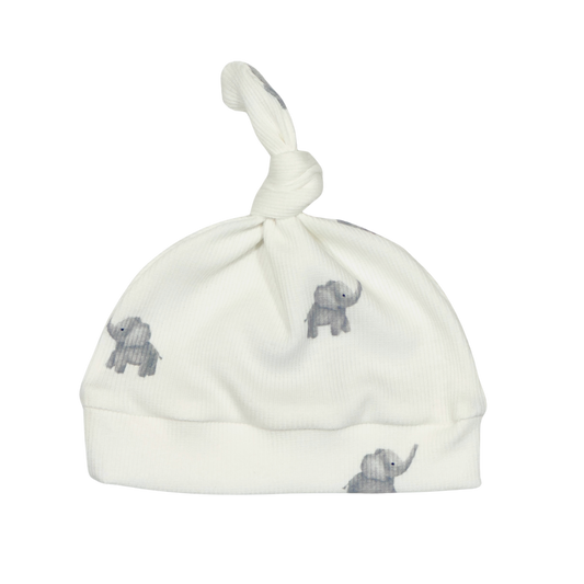 Baby Newborn Mutsje Olifantjes Creme