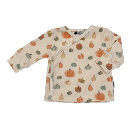 Baby Overslag Vestje Rib Pompoen
