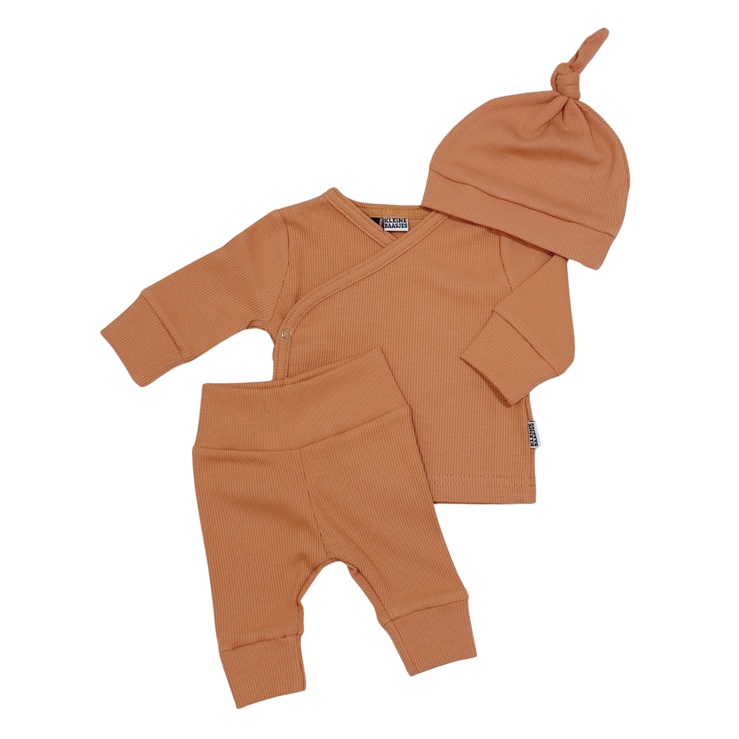 Baby Newborn Broekje Rib Camel Bruin