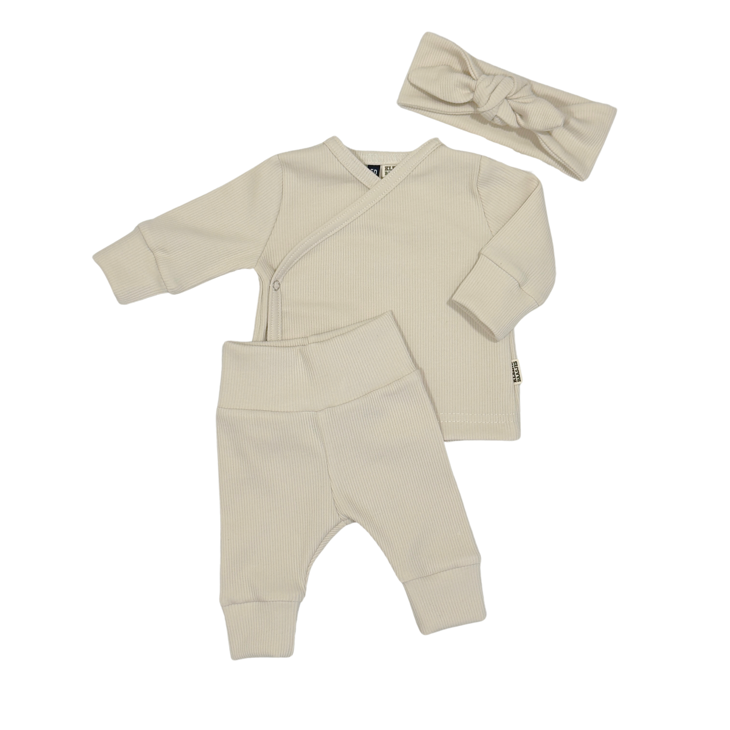 Baby Overslag Vestje Rib Neutral