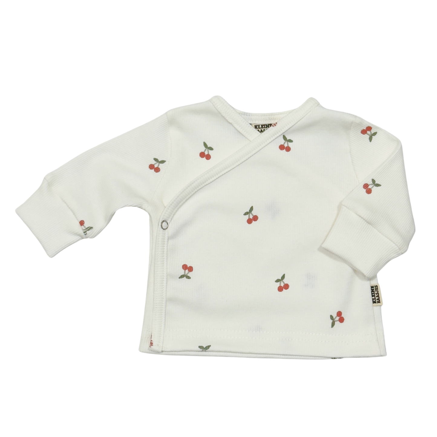 Baby Overslag Vestje Rib Kersjes