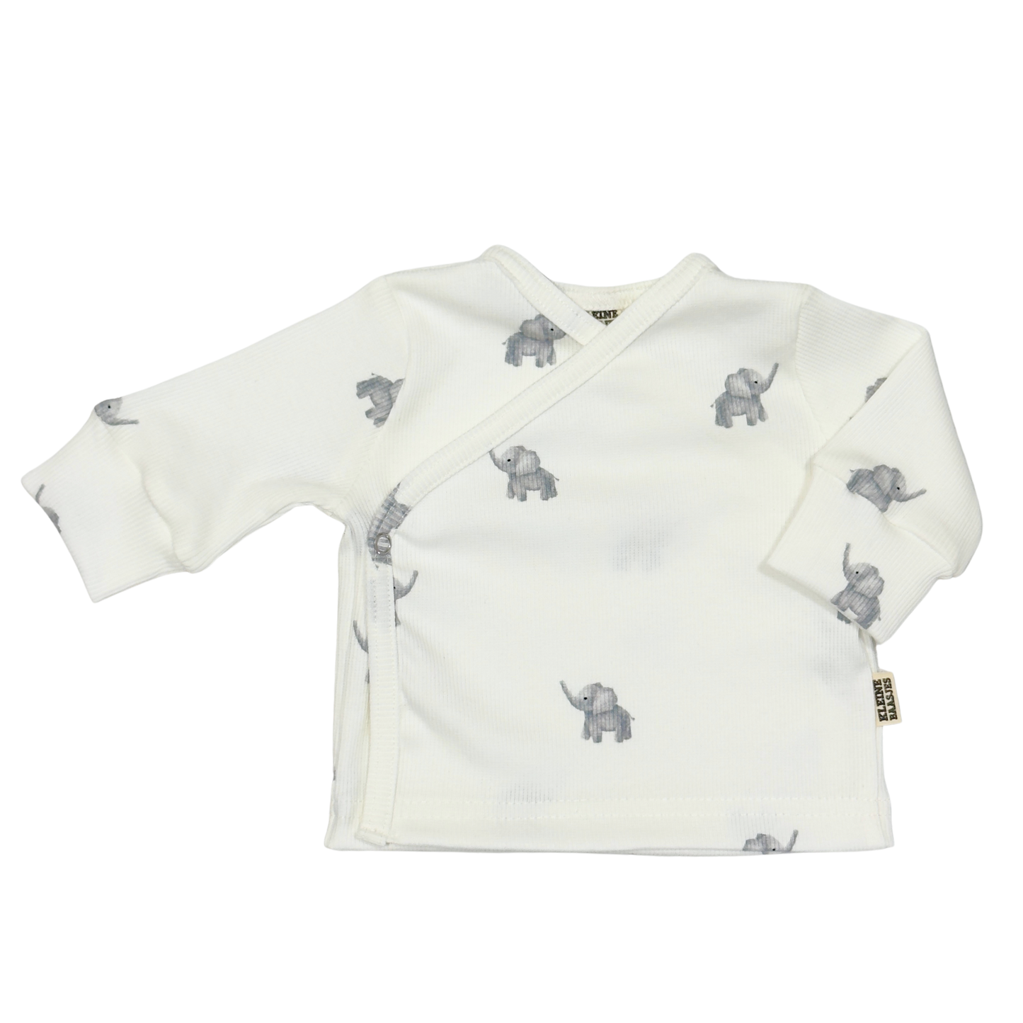 Baby Overslag Vestje Rib Olifant