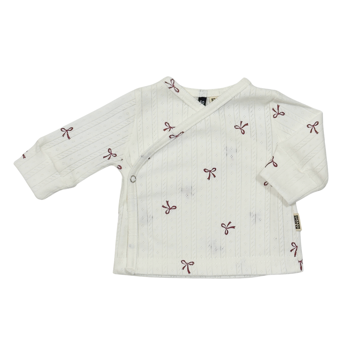 Baby Overslag Vestje Strikjes Wijnrood