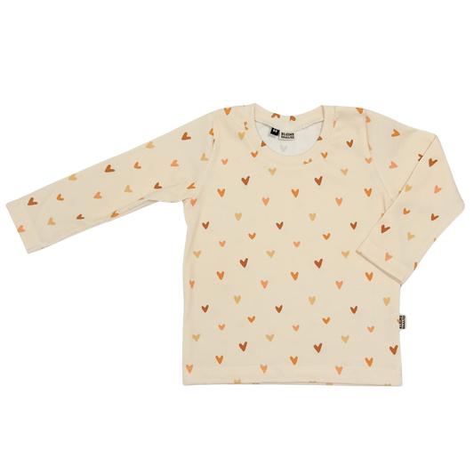 Baby en Kids Shirt Rib Hartjes