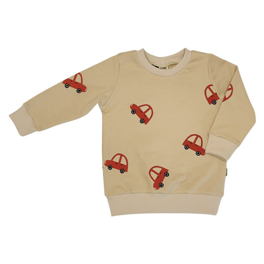 Baby en Kids Sweater Auto's Beige