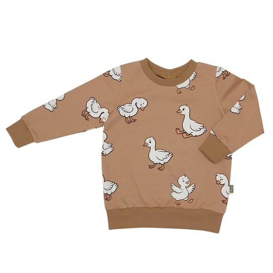 Baby en Kids Sweater Ducks Bruin