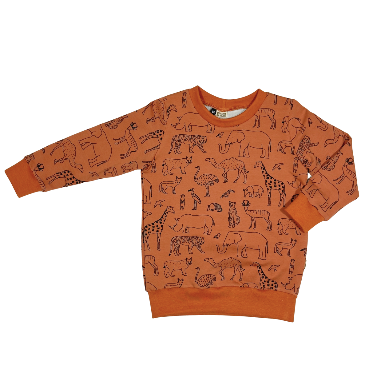 Baby en Kids Sweater Safari Dieren - Kleine Baasjes